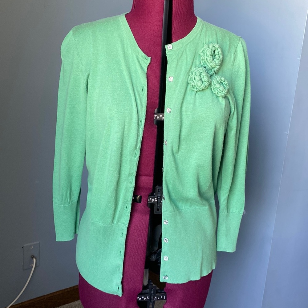Green Cardigan